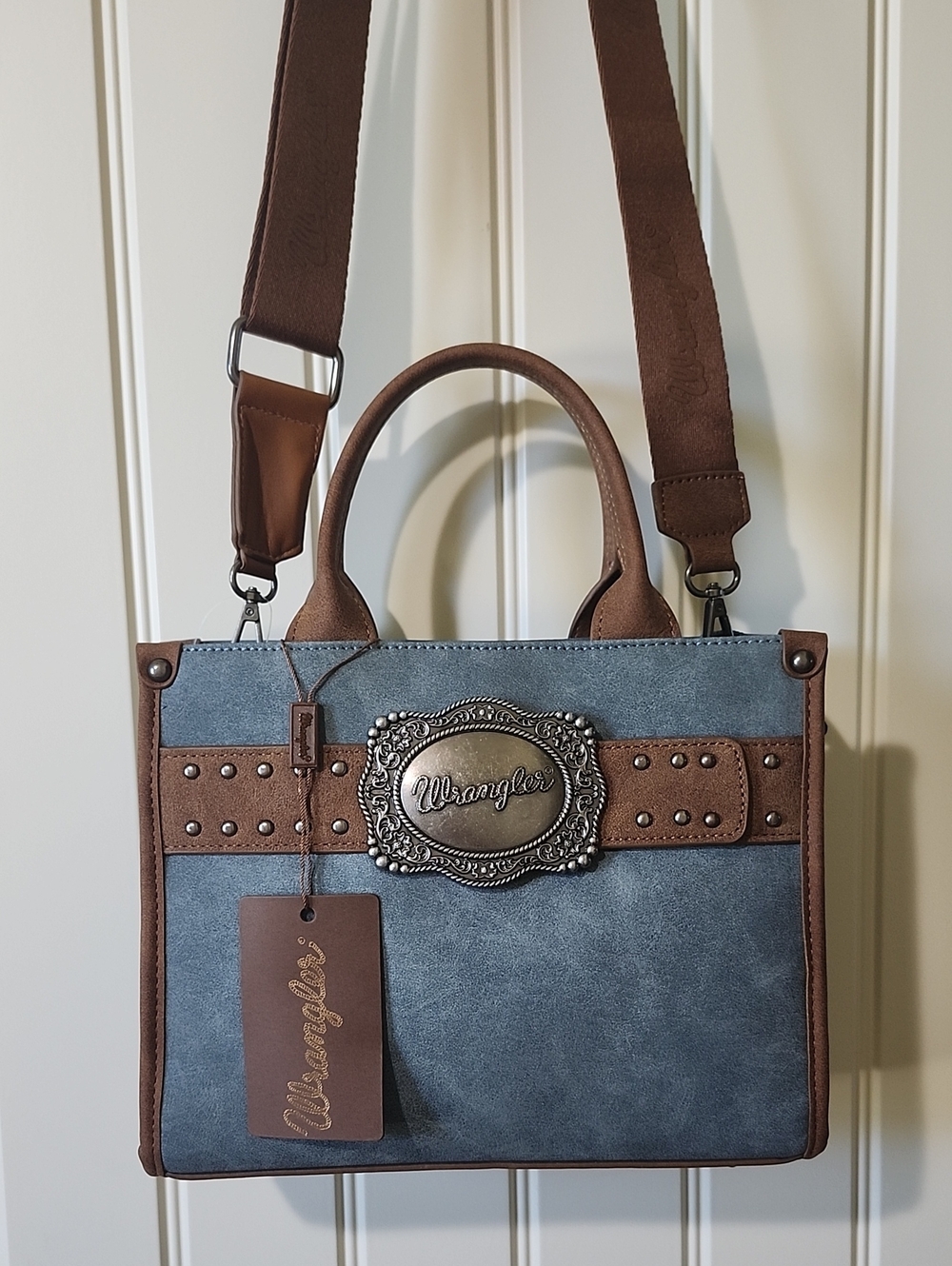 Wrangler Buckle Tote & Crossbody Bag Women's NWT